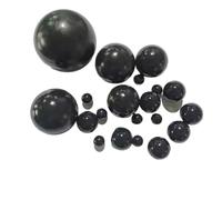 CSFFA 1-1000Pcs Black Solid Round Rubber Ball Diameter 2/3/4/5/5.5/6/7/8/9/10/-13mm Elastic Industrial Wear-resistant(2mm,40Pcs)