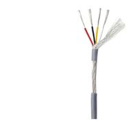 CSFFA 1/2/5/10/20M Grey UL2547 Shielded Wire Amplifier Line Channel Audio Signal Shielding Cable 2 3 4 5 6 7 8 Cores(2 meters,24AWG,4 Cores)