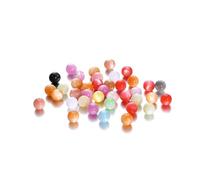 CSFFA 10/20Pcs/Lot 8/10/12mm Resin Round Shape Loose Spacer Beads for Handmade Making Jewelry DIY Bracelet Necklace Accessories(14_8mm-20pcs)