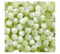 CSFFA 10/20Pcs/Lot 8/10/12mm Resin Round Shape Loose Spacer Beads for Handmade Making Jewelry DIY Bracelet Necklace Accessories(Light Green_10mm-10pcs)