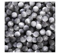 CSFFA 10/20Pcs/Lot 8/10/12mm Resin Round Shape Loose Spacer Beads for Handmade Making Jewelry DIY Bracelet Necklace Accessories(Gray_8mm-20pcs)