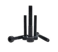 CSFFA 10/50pcs M1.4 M1.6 M2 M2.5 M3 M4 Mini Small Micro Black Grade 12.9 Steel DIN912 Allen Hexagon Hex Socket Head Cap Bolt Screw(25mm,50pcs M3)