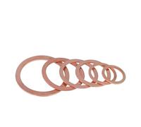 CSFFA 10/50pcs M5 M6 M8 M10 M12 M14 M16 M18 M20 M22 Solid Copper Washer Shim Flat Ring Gasket Rings Seal Plain Spacer Washers Fastener(M6x12x1mm,10PCS)