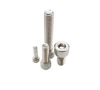 CSFFA 10pcs M3 M4 M5 M6 M8 304 A2 Stainless Steel Black Grade 12.9 Steel DIN912 Hexagon Hex Socket Head Cap Allen Bolt Screw L=5-100mm(304 stainless steel,30MM_M3)