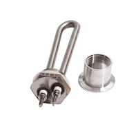 CSFFA 110V 220V G1 Heating Element 700W 1000W 1500W 304SUS Solar Heater 105/150/175mm(with Adapter,220V,1.5KW 175mmL)