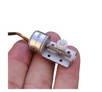 CSFFA 15BY Mini 15mm 2-Phase 4-Wire Stepper Motor For DIY Camera Monitor Linear Screw Shaft Rod Block With 13 Teeth Plastic Gear