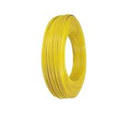 CSFFA 1m High Temperature UL1332 PTFE Wire AWG 30 28 26 24 22 20 18 16 14 13 12 11 10 FEP Insulated Tinned Copper Cable For 3D Printer(Yellow,26AWG)