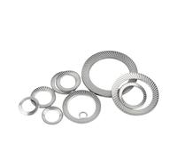 CSFFA 2/5/10/20/50Pcs DIN9250 304 Stainless Steel Locking Washer Printing Oblique Lock WasherS M2.5 M3 M4 M5 M6 M8 M10 M12 M14 M16-M30(M25 5pcs)