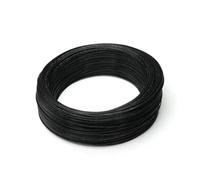 CSFFA 2/5/10M UL1332 PTFE Wire FEP Plastic Insulated High Temperature Electron Cable 28/26/24/22/20/18/16/14/12/10AWG For 3D Printer(Black,2 Meters,20AWG)