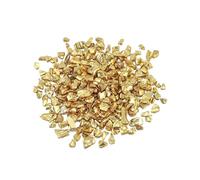 CSFFA 20/50g Glass Metal Crushed Stone Filler DIY Table Decoration Cake Fruit Coaster Filling Decorative Crystal for Epoxy Resin Mold(Light Gold_S-20Grams)