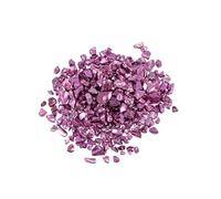 CSFFA 20/50g Glass Metal Crushed Stone Filler DIY Table Decoration Cake Fruit Coaster Filling Decorative Crystal for Epoxy Resin Mold(Light Purple_S-20Grams)