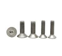 CSFFA 2pcs-10PCS Titanium Screw DIN7991 M2 M2.5 M3 M4 M5 M6 M8 TA2 Gr2 Titanium Flat Hex Socket Countersunk Head Machine Screw(30mm,M3 10pcs)