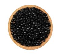 CSFFA 3-30mm Black White Beige Imitation Pearl Beads Round Acrylic Loose Beads for Needlework Jewelry Making DIY Necklace Bracelet(Black_4mm 600pcs)