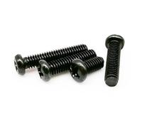 CSFFA 50X M1 M1.2 M1.4 M1.6 M2 M2.5 M3 M4 Mini Micro Small Light Black A2 304 Stainless Steel Cross Pan Head Screw Round Bolt(Black carbon steel,12MM_M1.6)