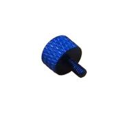 CSFFA 5pcs 10pcs Aluminum Thumb Screw M3 M4 M5 M6*6/8/10/12/16/20 Knurled Head Colourful Aluminum Hand Tighten Screw Bolts(Deep blue,8MM_M3 10PCS)