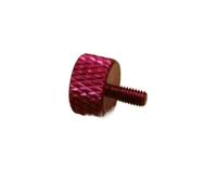 CSFFA 5pcs 10pcs Aluminum Thumb Screw M3 M4 M5 M6*6/8/10/12/16/20 Knurled Head Colourful Aluminum Hand Tighten Screw Bolts(Red,12MM_M6 5PCS)