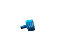 CSFFA 5pcs 10pcs Aluminum Thumb Screw M3 M4 M5 M6*6/8/10/12/16/20 Knurled Head Colourful Aluminum Hand Tighten Screw Bolts(Light blue,12MM_M3 10PCS)