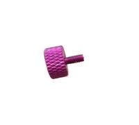 CSFFA 5pcs 10pcs Aluminum Thumb Screw M3 M4 M5 M6*6/8/10/12/16/20 Knurled Head Colourful Aluminum Hand Tighten Screw Bolts(Pink,20MM_M6 5PCS)