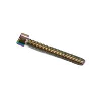 CSFFA 5pcs-10pcs DIN912 Titanium-plated Colorful Stainless Steel M3 M4 M5 M6 Hex Socket Cap Head Screw(Rainbow,M4X25 10PCS)