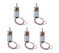 CSFFA 5Pcs DC 3V-6V N20 Mini Micro Metal Gear Motor With Gearwheel Motors 60RPM Slow Speed Full Gearbox Reducer Toy