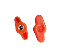 CSFFA 5pcs M5 M6 M8 37# T Plum Bakelite Hand Tighten Nuts Butterfly Plastic Head Hand Knob Thumb Nut Hand Adjusting Nut(Orange blind,M8 5PCS)