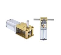 CSFFA DC3V 6V 12V N20-1218 Mini N20 Gear Motor Single/Dual/Long Shaft 4RPM-381RPM Slow Speed High Torque WormAll Metal Gearbox(E 34RPM-136RPM,Single Shaft)