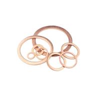 CSFFA DIN7603 M4 M5 M6 M8 M10 M12 M13 M14 M16 M17 M18 M20 M22 M24 M26 Boat Red Brass Copper Crush Sealing Washer Flat Seal Gasket Ring(M16x20x1.5 10pcs)