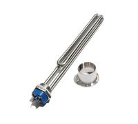 CSFFA G1” 32MM Thread Element 120V 240V Stainless Steel Folded Tube Heater Resistance 1KW 2KW 2.5KW 3KW 3.5KW(with Adapter,240V,3.5KW 270mmL 304SS)