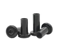 CSFFA M3 M4 M5 M6 M8 Black 304 Stainless Steel Hex Socket Hexagon Large Flat Head Rivet Connector Insert Joint Sleeve Cap Nut(20mm,M6 (8pcs))