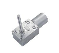 CSFFA M6 Threaded Long Shaft Electric DC Worm Gear Motor 6V 12V 24V 6-150RPM High Torque Self-Locking Adjustable Speed JGY370(40RPM_6V)