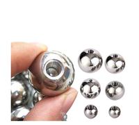 CSFFA OD 5-60mm Threaded Half Hole Balls 304 Stainless Steel Drilling Ball Blind Metric Female Thread M2 .5 M3 M4 M5 M6 M8 M10(OD 5mm,M2)