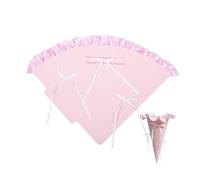 CSFFA Valentine's Day Thickened Cardboard Flower Bouquet Wrapping Paper Ice Cream Cone Handmade Craft Handheld Flower Box(A 10pcs-bag)
