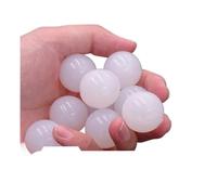 CSFFA White Solid Silicone Bouncy Ball 2/2.5/3.5/4/5.5/6.5/7.5/8.5/9/10/11/12/13/14/15/16/18 19/20/22/25/28/30/32/35-70mm Bounce(100 PCS,13mm)