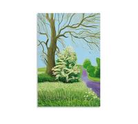 CSFWRUKL David Hockney Spring Poster Decorative Painting Canvas Wall Art Living Room Poster Bedroom Painting Wall Art Picture Print Modern Family Room Decor 16 x 24 Inches (40 x 60 cm)