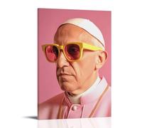 CSFWRUKL Pope Francis Poster Decorative Painting Canvas Wall Art Living Room Poster Bedroom Painting Wall Art Picture Print Modern Family Room Decor 08 x 12 Inches (20 x 30 cm)