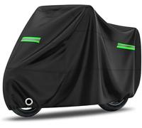 CSGHF Motorcycle Cover for Royal Enfield Continental GT 650 Chrome Edition 2020, Breathable All-Season Indoor Outdoor Protective Cover, Moped Cover Motorbike Shelter with Reflective Strips,A