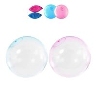 CSGHMM 2Pcs Bubble Ball-Super Bubble Ball Giant Inflatable Ball for Kids, which can be inflated to 70cm Giant Water Balloon, Jelly Balloon Ball for Outdoor Play-Fun Bubble Ball, Water Ball,Wobble Ball