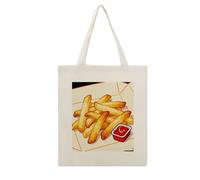 CSGJMYGS Cute Taco Pizza Cotton Polyester Blend Canvas Tote Bag