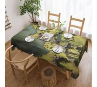 Csgjmygs Middle Earth Map Print Tablecloth Spill-Proof Water Table Cloth Decorative Fabric Table Cover for Home Kitchen Indoor and Outdoor Dining Table 54 x 72 Inch