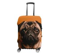 CSGJMYGS Travel Luggage Cover Elastic Washable Suitcase Cover Fashion Scratch-Resistant Baggage Covers A Pug Suitcase Protector Fit 18-32 Inch Luggage, style-4, M