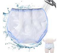 CSGTUO Plastic Pants Adults Incontinence Pants Women Waterproof Adult Nappies Noiseless Reusable Incontinence Pull-on Plastic Briefs Reusable Diaper Cover Plastic Pants Cover,2XL,White