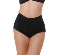 CSGTUO Period Pants,Women's Washable Incontinence Underwear,Cotton Knickers Unique 3-Layer Leak-Free Gusset,Absorbent Incontinence Protector,for Heavy Flow Extra Protection,XL,Black