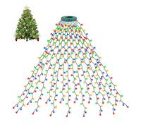 cshare Christmas Tree Lights, 2m * 16 Lines 400 LEDs Fairy Lights Mains Powered with 8 Light Modes,Memory & Timing Function,Waterproof for 1.5-3M(5-10ft) Christmas Tree Indoor and Outdoor- Multicolor