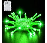 cshare Fairy Lights Battery Operated Outdoor, 3M 30LED Halloween Decoration Fairy Lights Waterproof String Lights with Timer Funktion, for Jar Garden Autumn Leaves Christmas Tree, Green