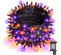 cshare Halloween Decorations Lights Outdoor, 66FT 200LED Orange and Purple Fairy Lights Mains Powered with Timer Waterproof for Outdoor Indoor Halloween Spooky Decorations