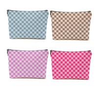 CSHVJ Retro Garden Flowers Makeup Bag Floral Botanical Cosmetic Bag Friendship Gifts for Women Aesthetic Zipper Pouch, Multicolor 0216, 9.62 * 7.42 Inches