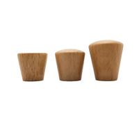 CSHWXY Wooden Cabinets 6Pcs Wardrobe Knobs Conical Handles Door Drawer Pulls Single Hole Round Kitchen Handles Furniture Knobs Hardware,Oak,Wood,22x22mm
