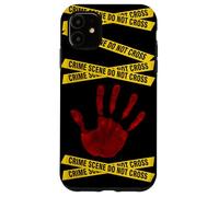 CSI - Crime Scene, Forensic Science, Police - Red Handprint Case for iPhone 11