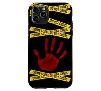 CSI - Crime Scene, Forensic Science, Police - Red Handprint Case for iPhone 11 Pro