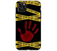 CSI - Crime Scene, Forensic Science, Police - Red Handprint Case for iPhone 11 Pro Max